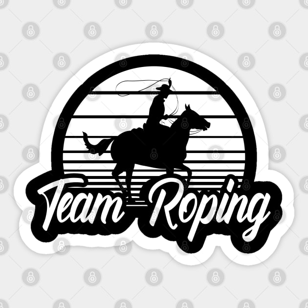 Cowboy - Team Roping Sticker by KC Happy Shop